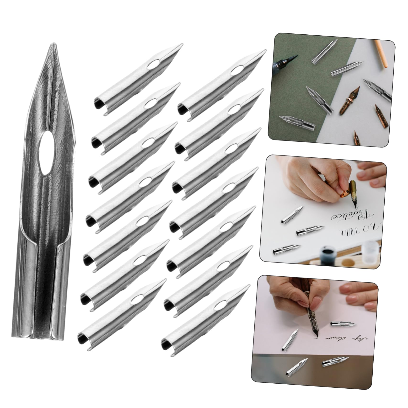 SEWACC 5 Sätze Füllfederhalter Ersatzfedern Kalligraphie Federn Für Dip Pens Praktische Und Langlebige Schreibfedern Für Studenten Und Kalligraphie 30 Stück * 5