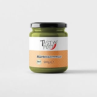 Tasty Pott Bio Kürbiskernmus I Vegane Küche I Nussmus zum Backen und Kochen I Nussiger Brotaufstrich I Grüns Mus I Rein pf...