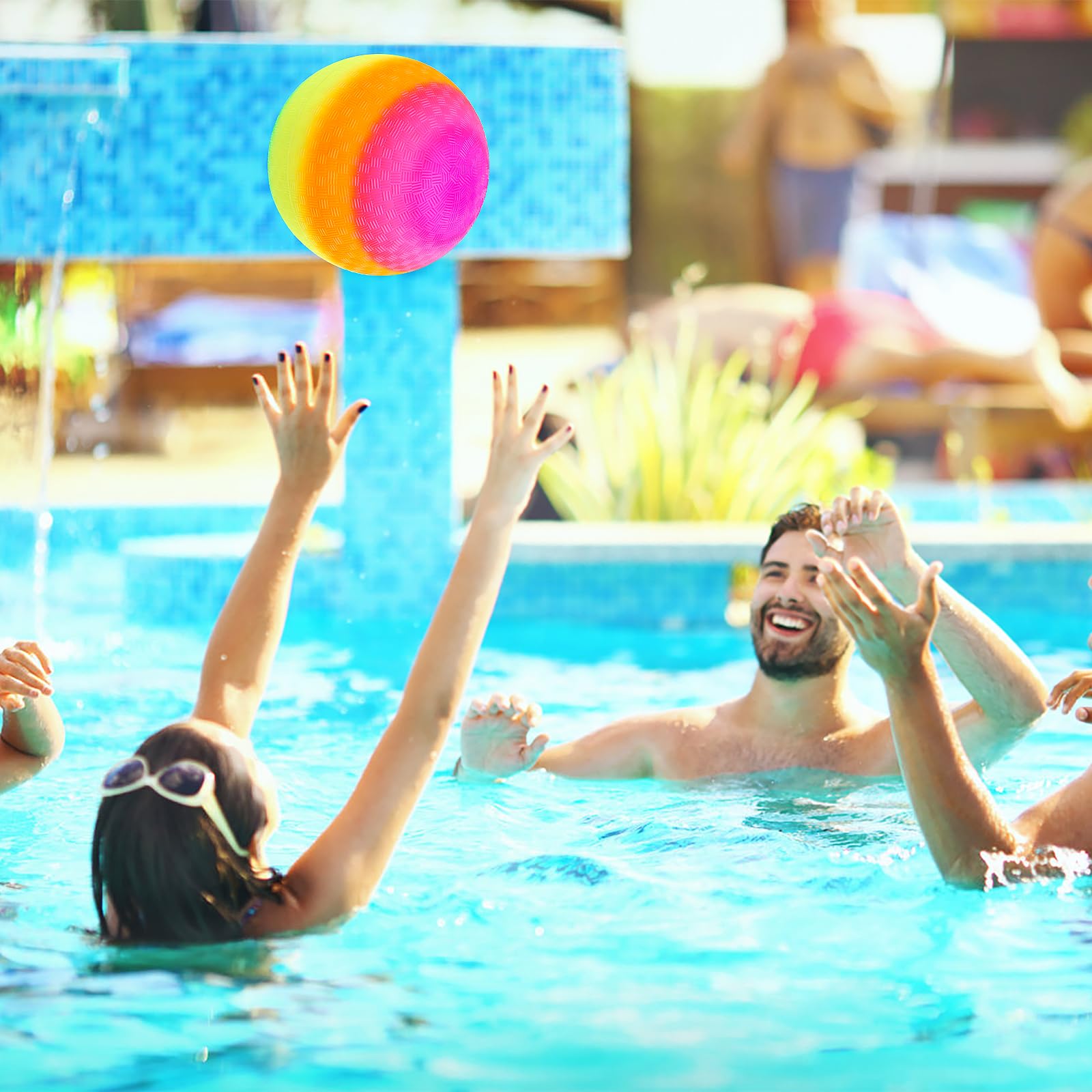 Aufblasbarer Partybogen 2,4 M – Regenbogen Stranddekoration Für Pool, Garten & Feiern