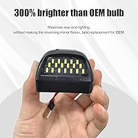 Vista 5 de Augeny 2 lámparas LED completas para placa de matrícula, 6000 K, luz blanca de repuesto para placa de automóvil, compatible con Escalade Avalanche