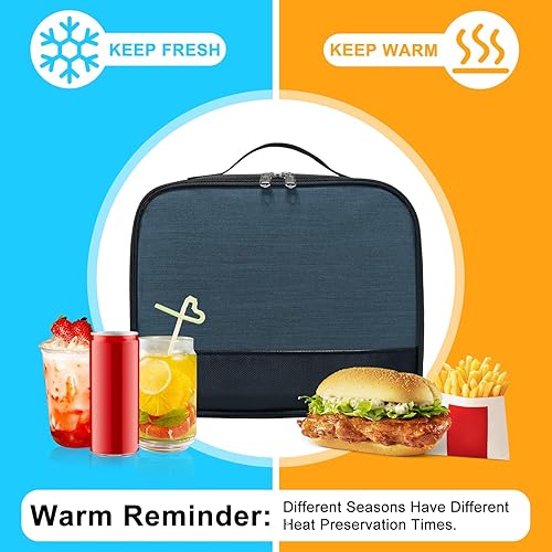 Miniatura 2 de Lonchera para hombres Bolsa de almuerzo reutilizable para hombres adultos y mujeres Lonchera aislada para oficina, senderismo, campamento