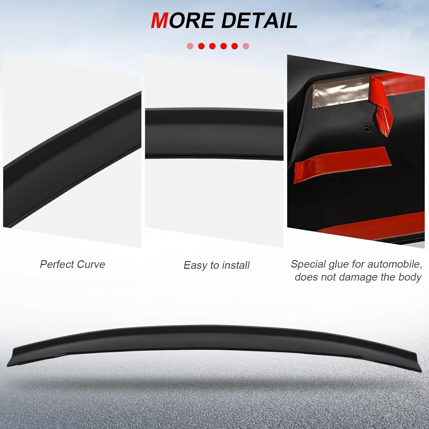 cciyu OE Factory Style Rear Trunk Lip Spoiler Wing Fits for 2016-2020 for Chevrolet Camaro Racing Trunk Spoiler(ABS Glossy Black)