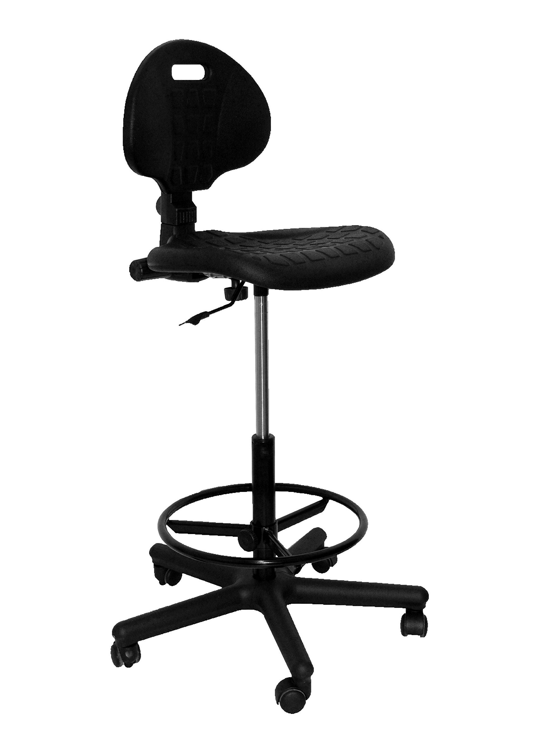 Piqueras y Crespo T31 - Taburete de Trabajo ergonómico, Giratorio y Regulable en Altura