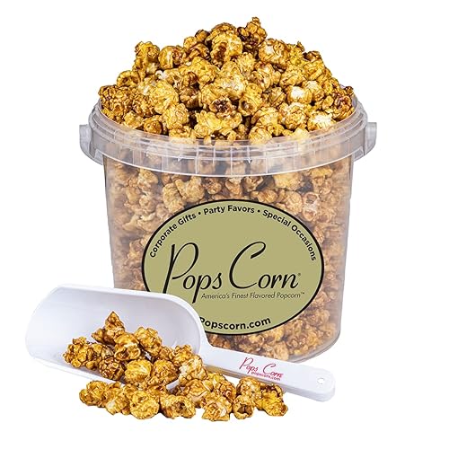 Caramel Popcorn-Pops Maíz - 1.5 libras de palomitas de maíz GOURMET - Regalo de primera calidad fresco y delicioso - Fabricado en los Estados Unidos