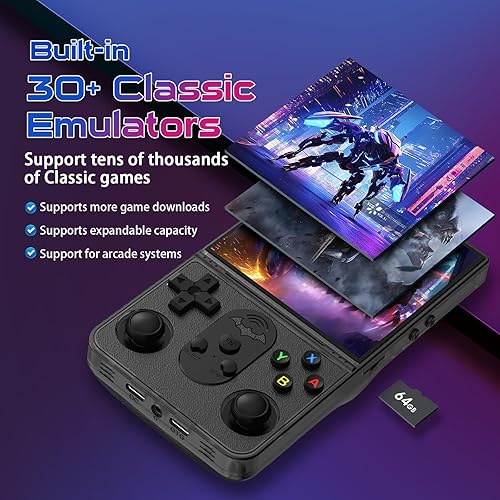 Miniatura 3 de R36 PROMAX - Consola de juegos de mano retro, pantalla IPS de laminación completa de 4.0 pulgadas, sistema Linux, consola de juegos retro de memoria