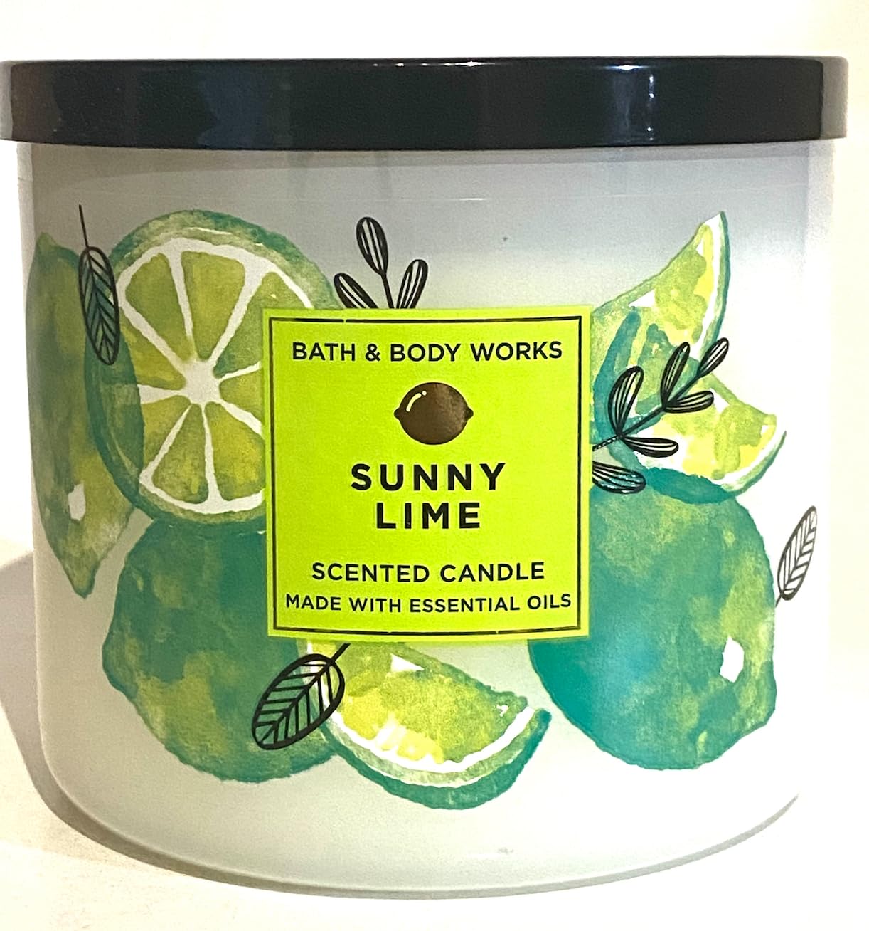 Generic 2 Bath Body Citron & Tonic 3-Wick Candles 14.5 oz, White