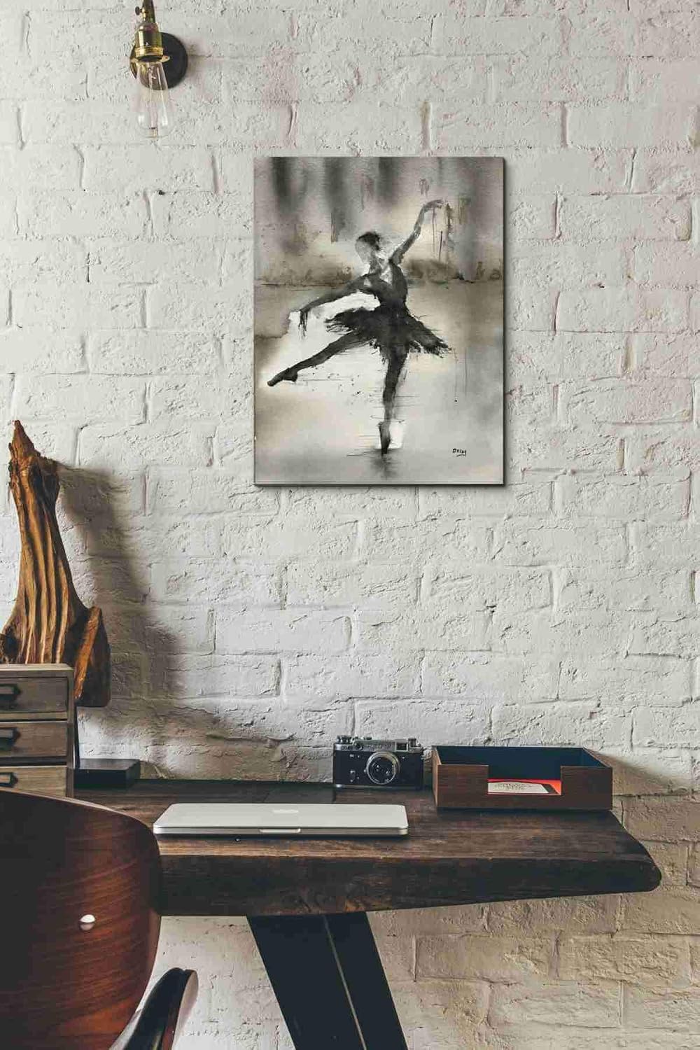 Epic Graffiti 'Without A Danseur' by Oscar Alvarez Pardo, Canvas Wall Art, 12"x16"