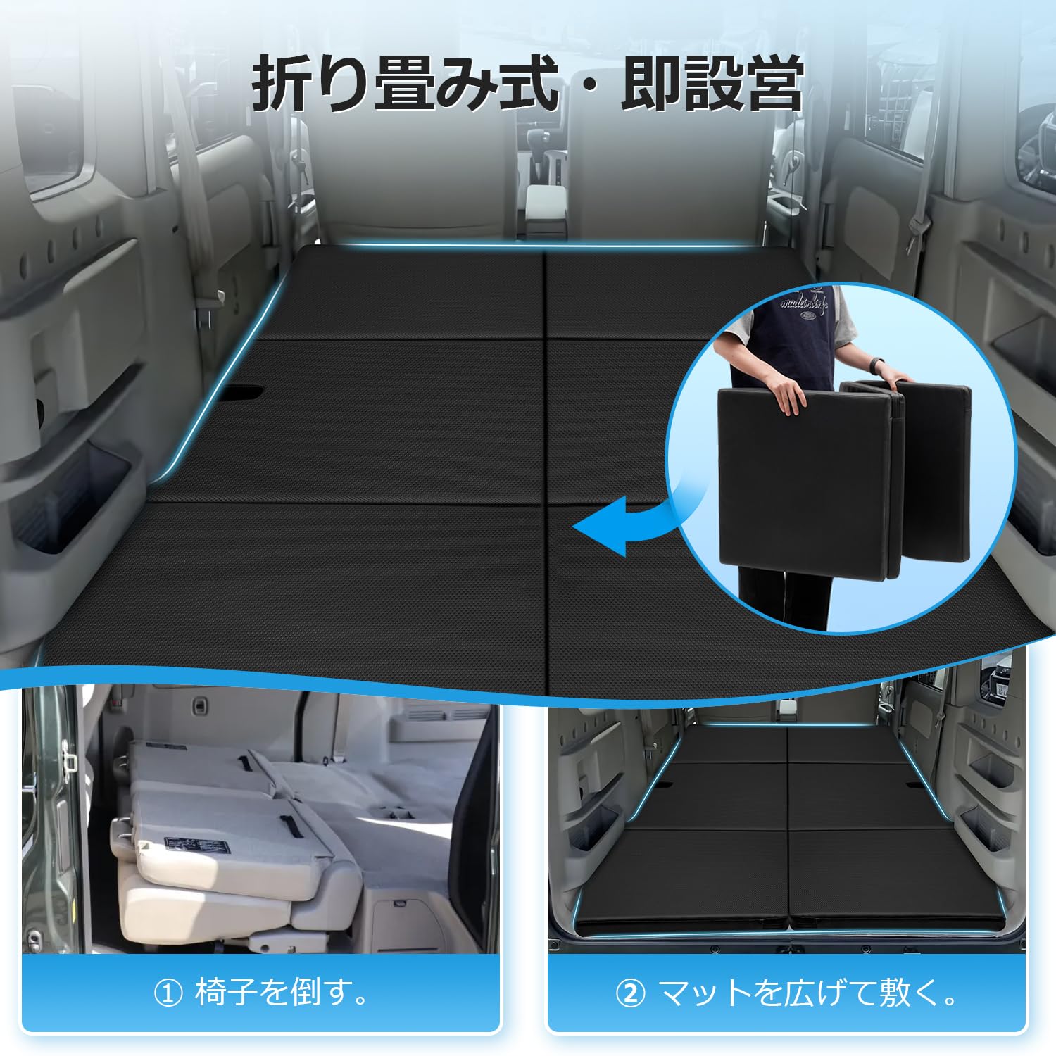 Amazon.co.jp: GIMUYA スズキ エブリイワゴン DA17W 車中泊マット