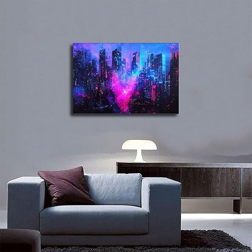 Miniatura 5 de Retro Futuristic Wall Poster  Synthwave Glitch Abstract Artwork  Subculture Inspired Modern Home Wall Decor Poster Print for Teen Boys Room Wall Art
