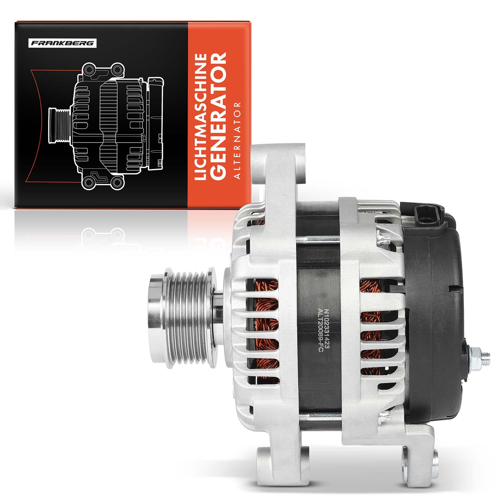 Frankberg Lichtmaschine Generator Kompatibel mit Captiva C100 C140 2.0L 2009-2008 Epica KL1 2.0L 2010-2009 Lacetti J200 2.0L 2007-2008 Nubira Kombi 2.0L 2007-2011 Replace# 96866018