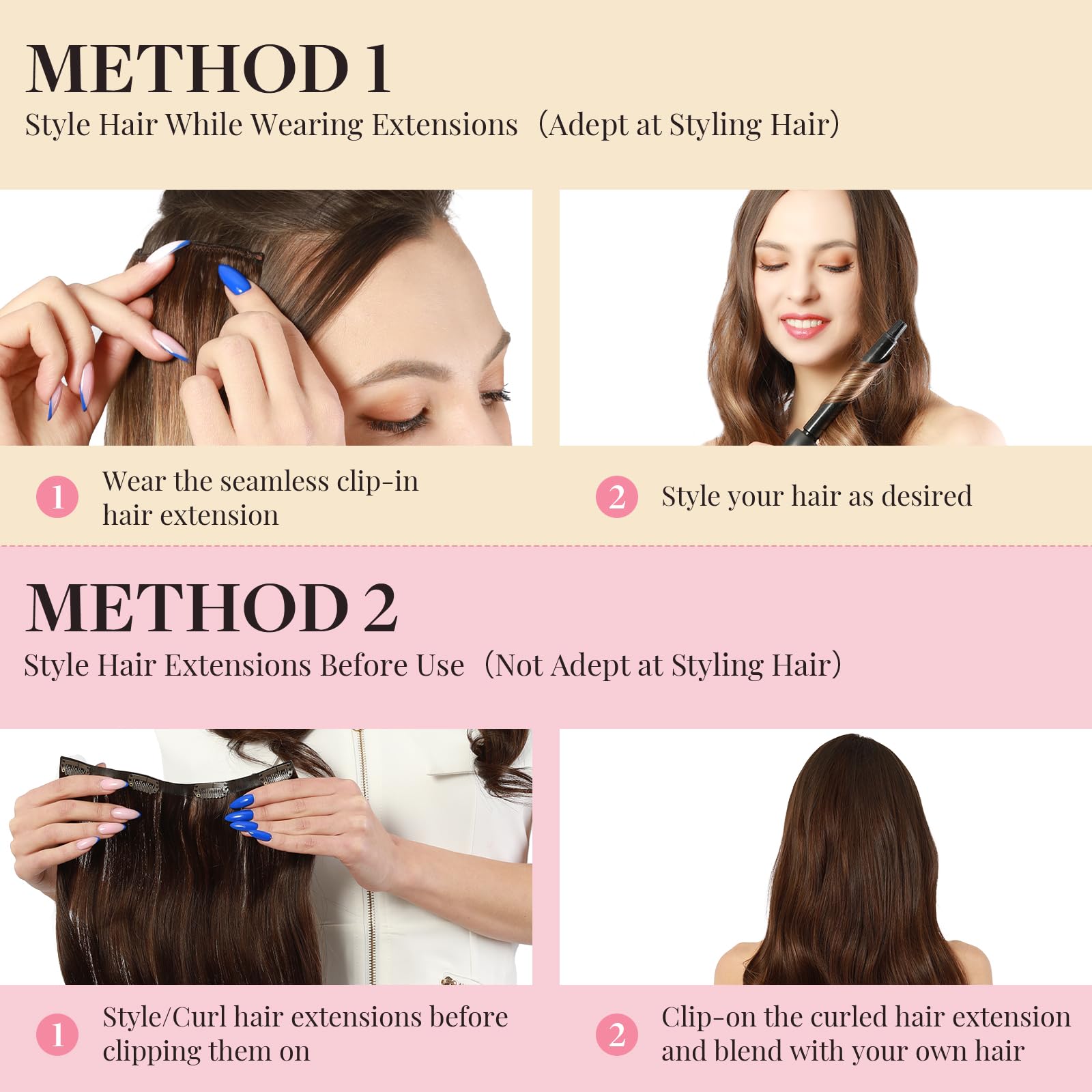 Amazon.com : MAXITA Invisible PU Weft Clip In Hair 