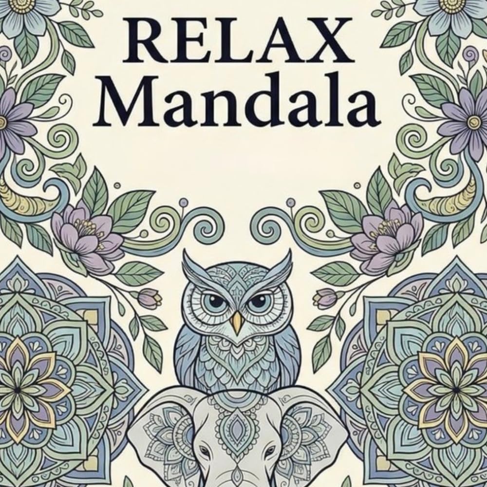 Botanik, Tiere und Relax - Achtsames Ausmalbuch für Erwachsene: Kreative Auszeit mit Pflanzen, Tieren & geometrischen Mustern – Entspannung, Meditation und Raum für eigene Gedanken