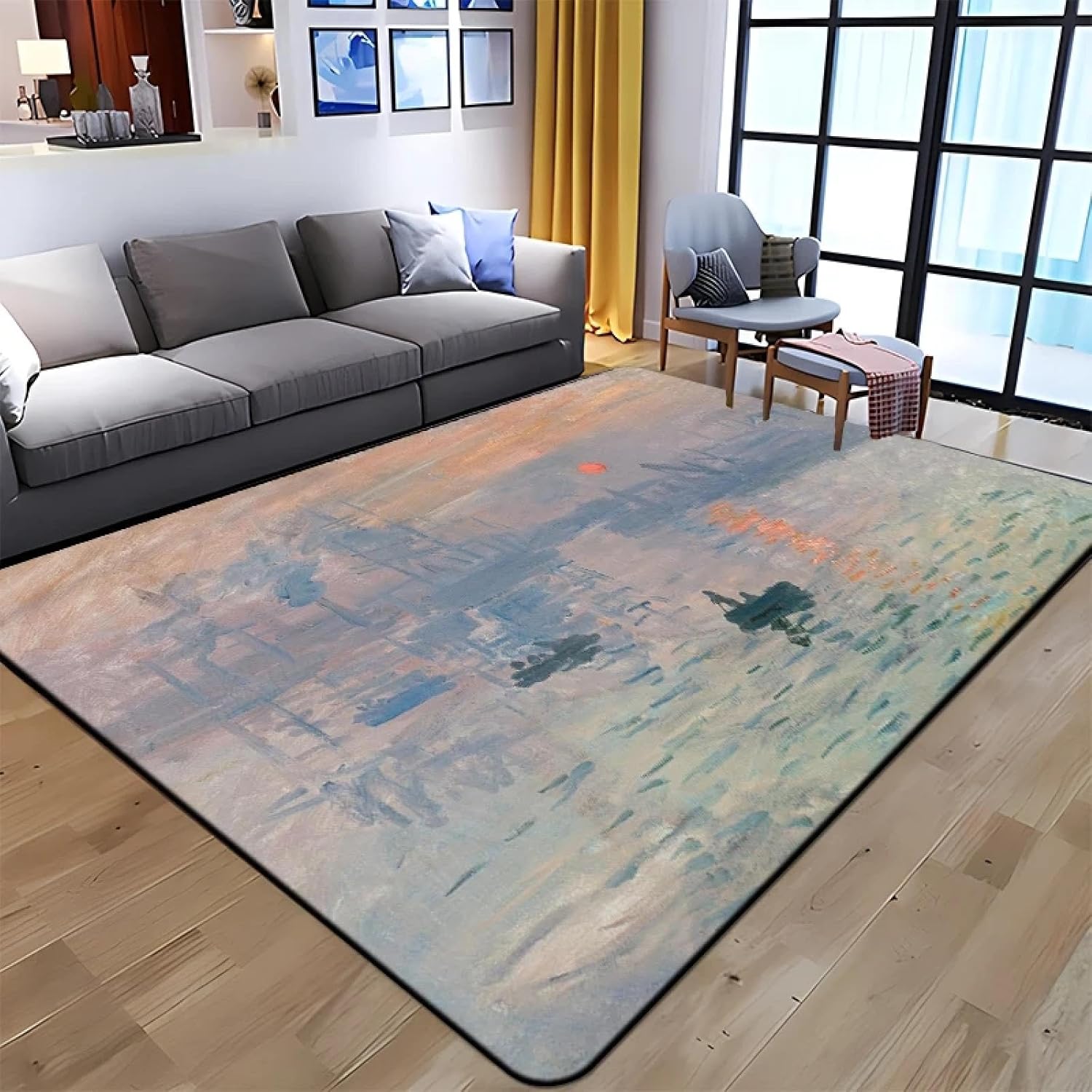 Van-Gogh Famous Art Printed Carpet Living Room Decor Rugs Anti-Slip Doormat Bedroom Bedside Bathroom Kitchen Floor Mat 120x180cm