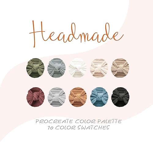 Miniatura 7 de Niceye Paquete de 10 diademas para niñas con lazos hechos a mano, accesorios para el cabello, bandas elásticas para el cabello para recién nacidos,