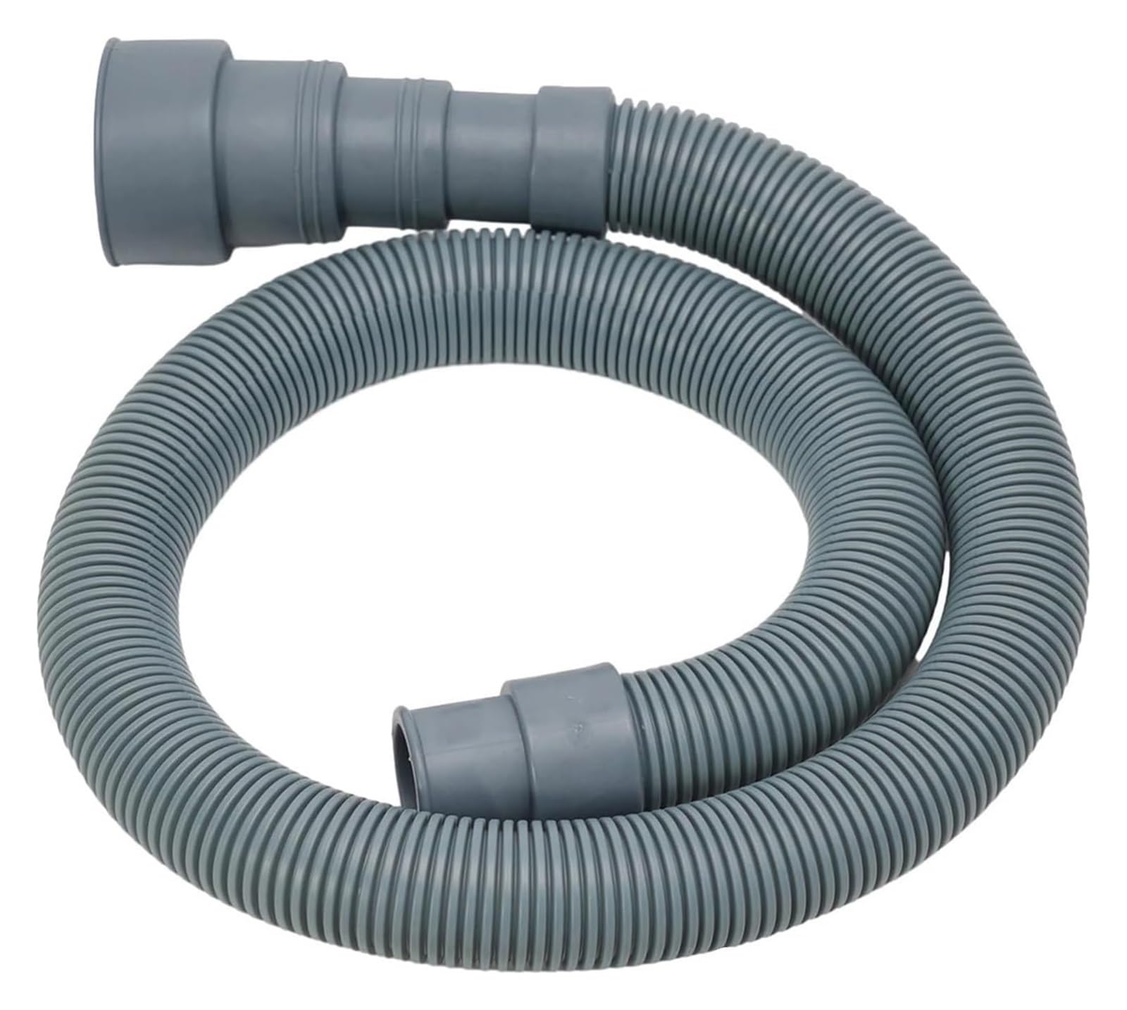 Tubo De Extensión De Manguera De Drenaje for Lavadora Y Lavavajillas, Con Abrazaderas, Varios Tamaños, Color Gris(200cm)
