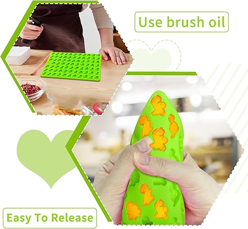 Vista 52 de 2 moldes de silicona, moldes de golosinas para perros, para hornear, moldes antiadherentes para huesos de perro para chocolate, dulces, pudín