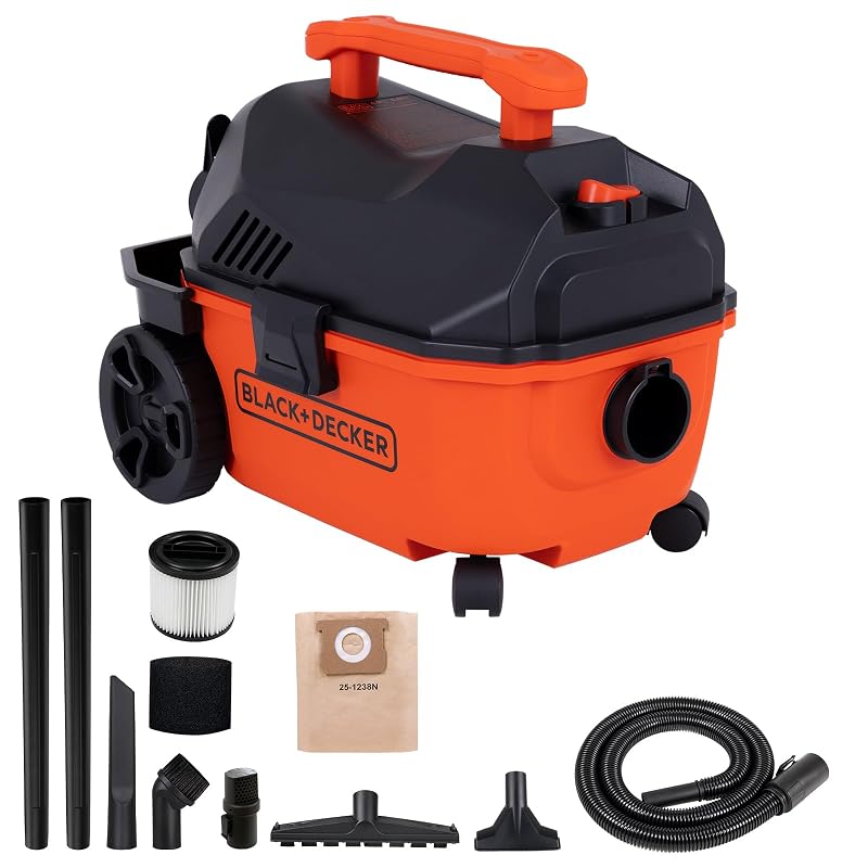 Aspirador de Pó e Líquidos BLACK+DECKER Shop Vacuum 15,1 L, 120 V, com Acessórios BDXV18905P-4