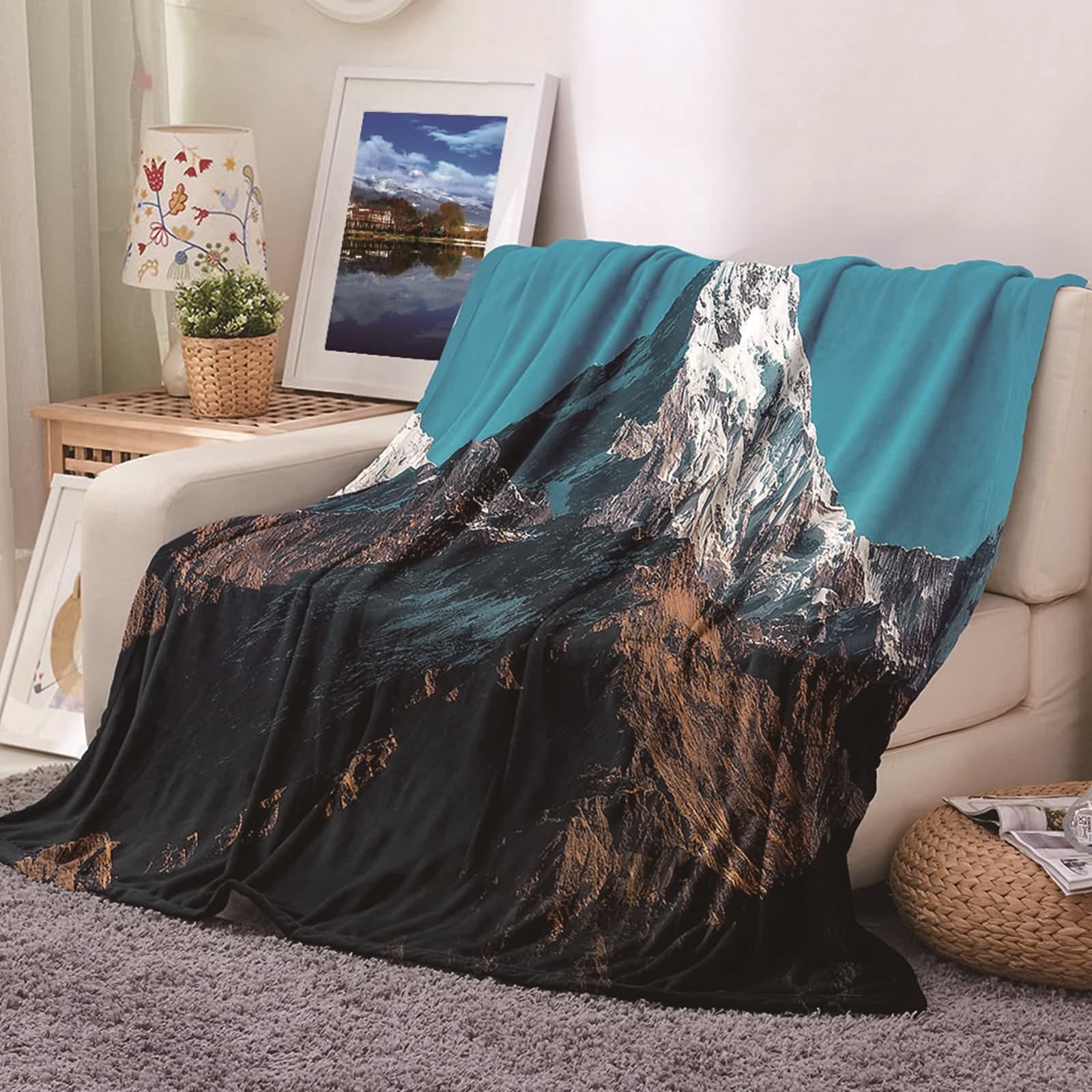 Couverture polaire flannel KnSam 80x120cm pour lit et canapé