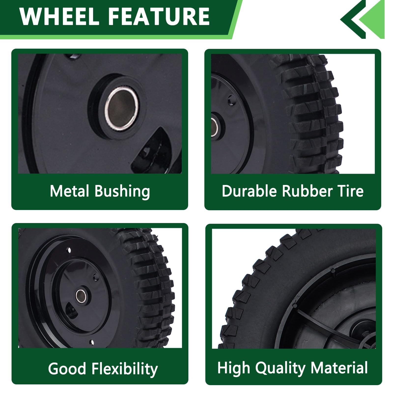 2-pak zastępuje MTD 734-2010B Wheel Cub Cadet Craftsman 734-2010 734-2010A 9"X2-1/20.3 cm