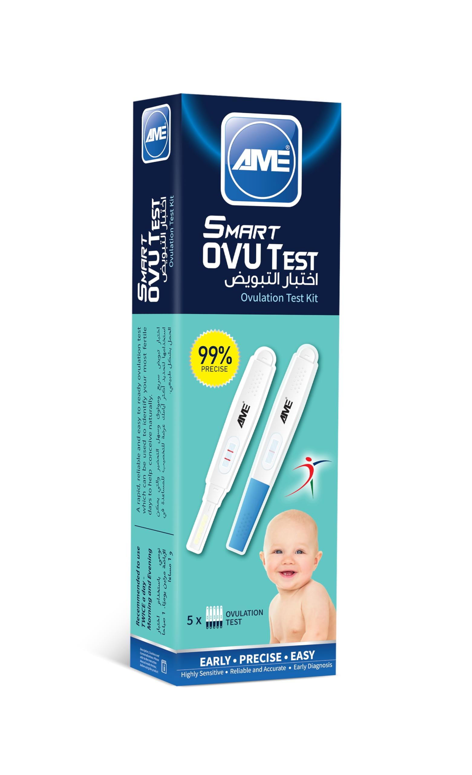 AME SmartOvuTest Ovulation Test Kit Pack of 5 kits | Easy to Use