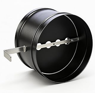 6 Inch Stove Pipe Damper Air Insulated Damper Wood Burning Stove Top Connecting Adapter Enhance Energy Efficiency of Heating System, Reduces Heat Loss and Prevents Cold Drafts