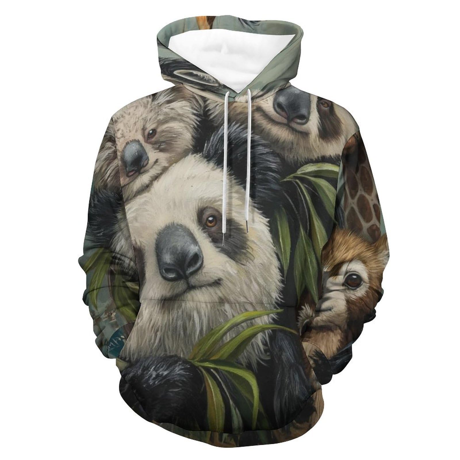Pullover girafe et raton laveur taille S | Finitions de qualité - 8