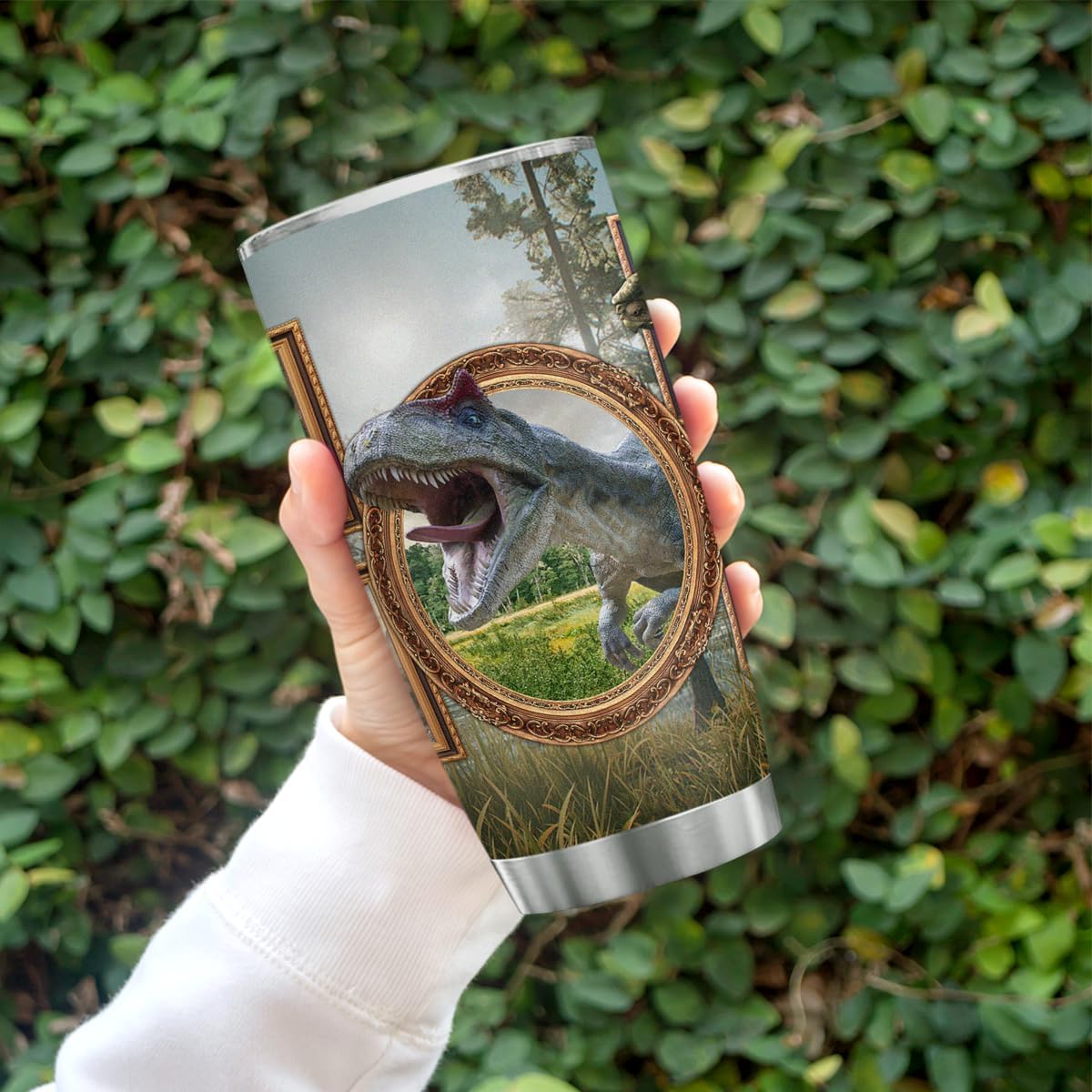 winorax Dinosaur Tumbler Dinosaurs Lover Gifts Cup Double Wall Vacuum Insulated Tumbler 20oz Dino Coffee Travel Mug Cups Birthday Christmas Fathers Day Cup Gift For Men Women Kids Teen Boys - Image 3