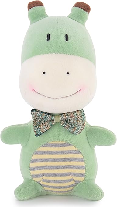 Amazon 人気 Metoo ミートゥー ふわふわ かわいい 癒し ぬいぐるみ キッズ プレゼント シュールな 動物 ファミリーシリーズ 8インチ 緑カバ ぬいぐるみ おもちゃ