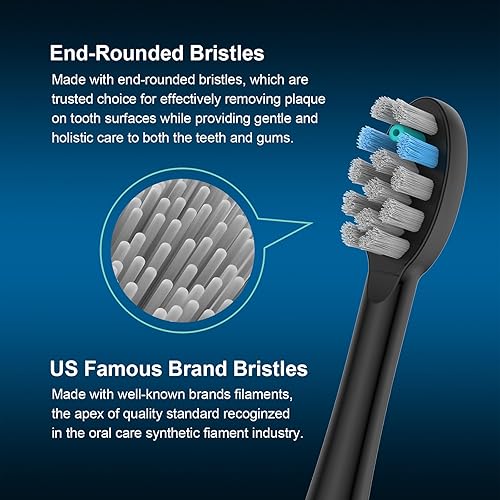 Miniatura 4 de Paquete de 6 cabezales de repuesto para cepillos de dientes compatibles con WaterPik Sonic Fusion 2.0, cabezal de cepillo de hilo dental FitMount