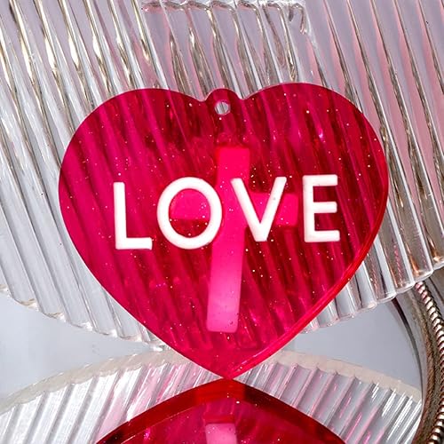 Miniatura 8 de iSuperb 2 moldes de resina en forma de corazón, moldes de silicona para colgantes, moldes de epoxi de amor, moldes de fundición de beso para