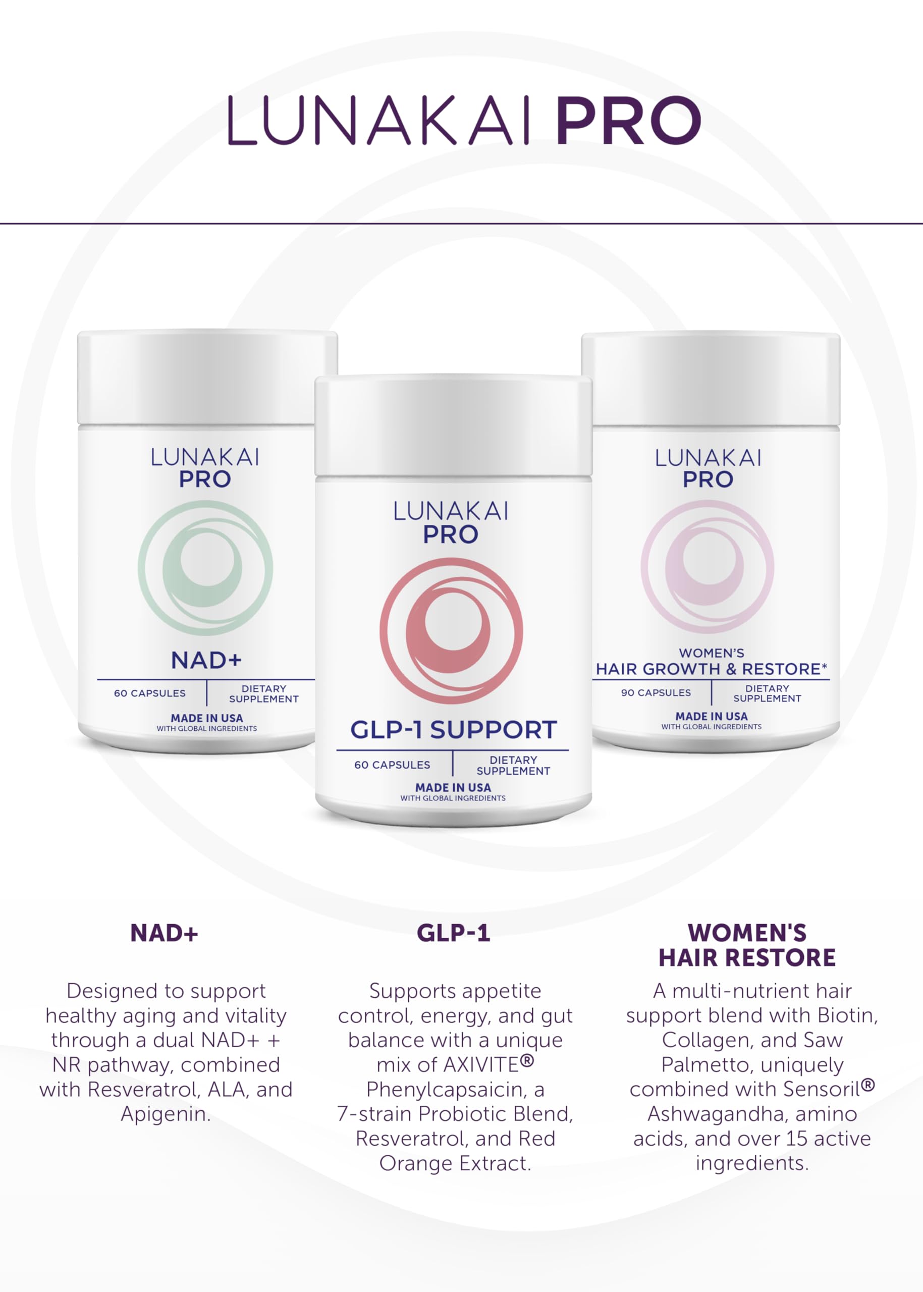 Lunakai USA Made 99% Pure NMN Supplement 500mg with Resveratrol & TMG, 60ct — Amazon image 9
