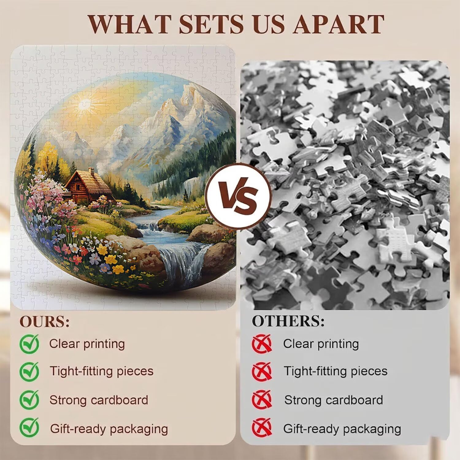 paesaggio uovo di Pasqua Puzzle 6000 Pezzi per Adulti, Puzzle in Legno - Collezione Classica con Poster Incluso - Sfida di Concentrazione e Passatempo, Gioco per Famiglia, 179 x 105 cm f0-503