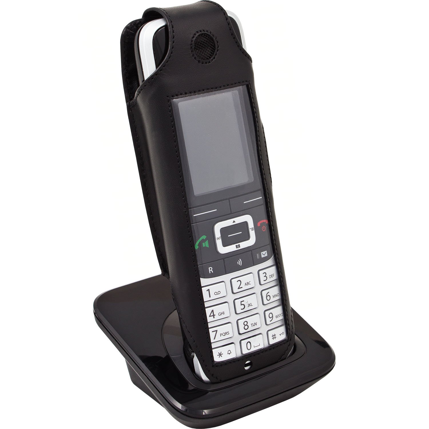 Gigaset Ledertasche mit festem Stahlgürtelclip für das S650H / S850H und Unify S5