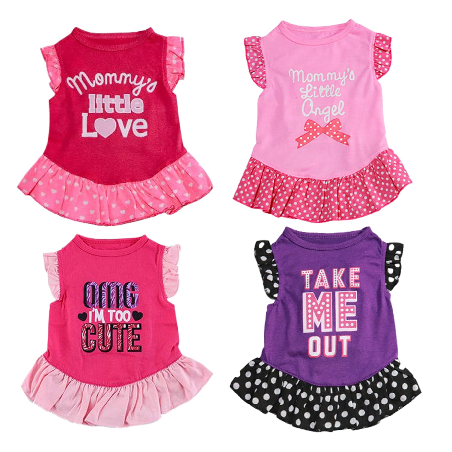 Robe pour chien respirante vêtement réutilisable chat jupe de princesse