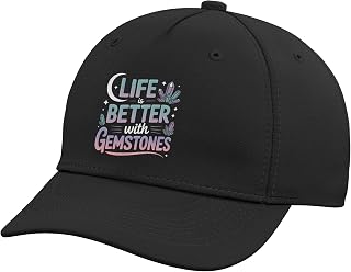 Crystal Collector Gems Precious Stones Gemstones Adjustable Baseball Hat