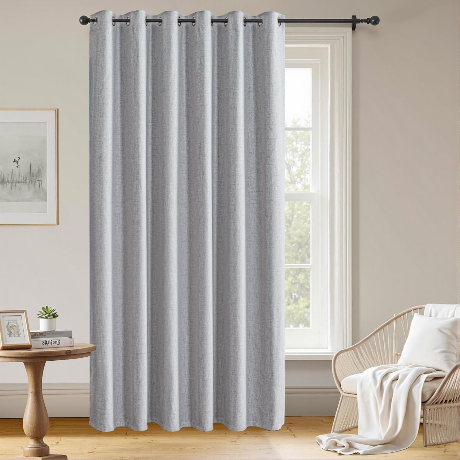 Photo 1 of ***COLOR NAVY BLUE*** Veloraft Curtains 84 Inches Long 2 Panels Set, 100% Blackout Curtains Textured Thermal Insulated, Grommet Light Blocking Drapes for Living Room Bedroom Luxury Decor(52W × 84L inch