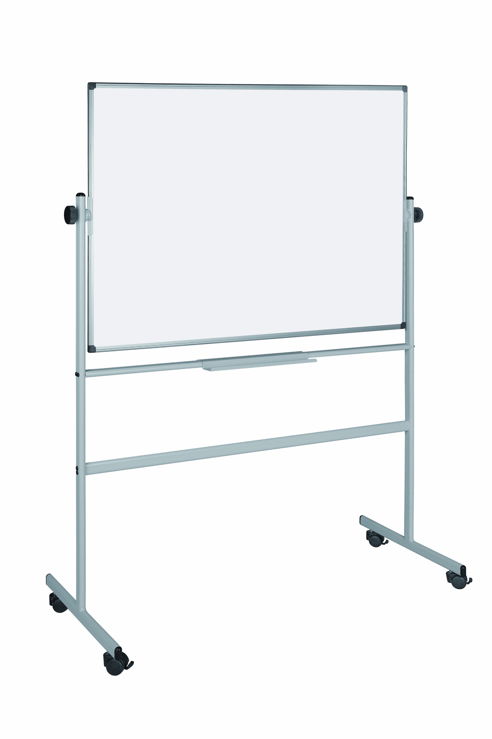 Bi-Office Revolver Whiteboard, Double-Sided Magnetic, Plain/Plain, 180 x 120 cm