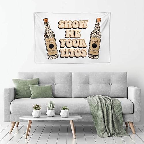 Miniatura 2 de Flurvivo Tapices de estilo leopardo marrón de 40 x 60 pulgadas, tapiz estético para colgar en la pared, bandera, póster artístico para decoración