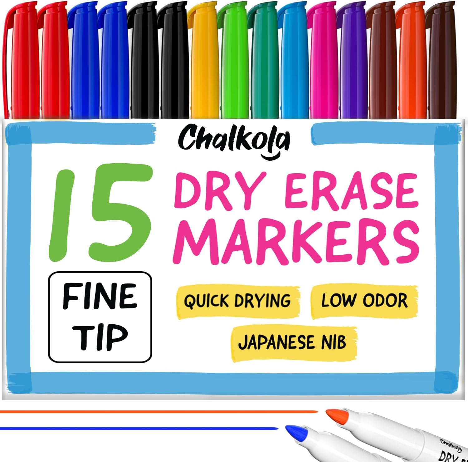 Glassboard Desktop Organizer + 15 Dry Erase Markers