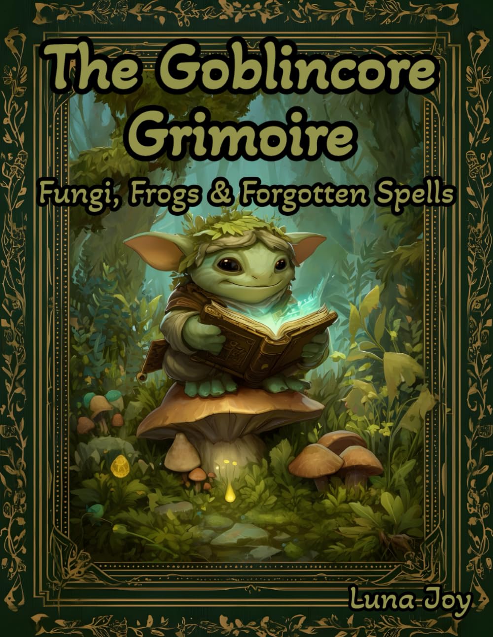 The Goblincore Grimoire Coloring Book: 55+ Whimsical Pages of Fungi, Frogs, Forest Magic, and Forgotten Spells to Color