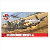 A01008B Messerschmitt Bf109E-4 Classic Kit Plastic Model Kits, Small, unpainted