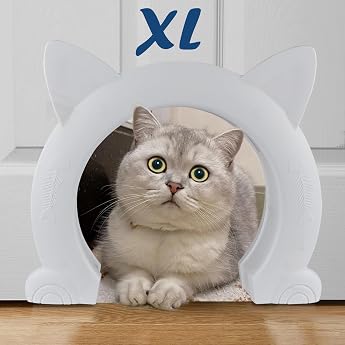 Wordcam XL Gro e Katzent r Innent r Katzent r f r f r den Innenbereich f r alle Katzen Haustiert ren f r Katzen K tzchen und kleine Hunde Wei