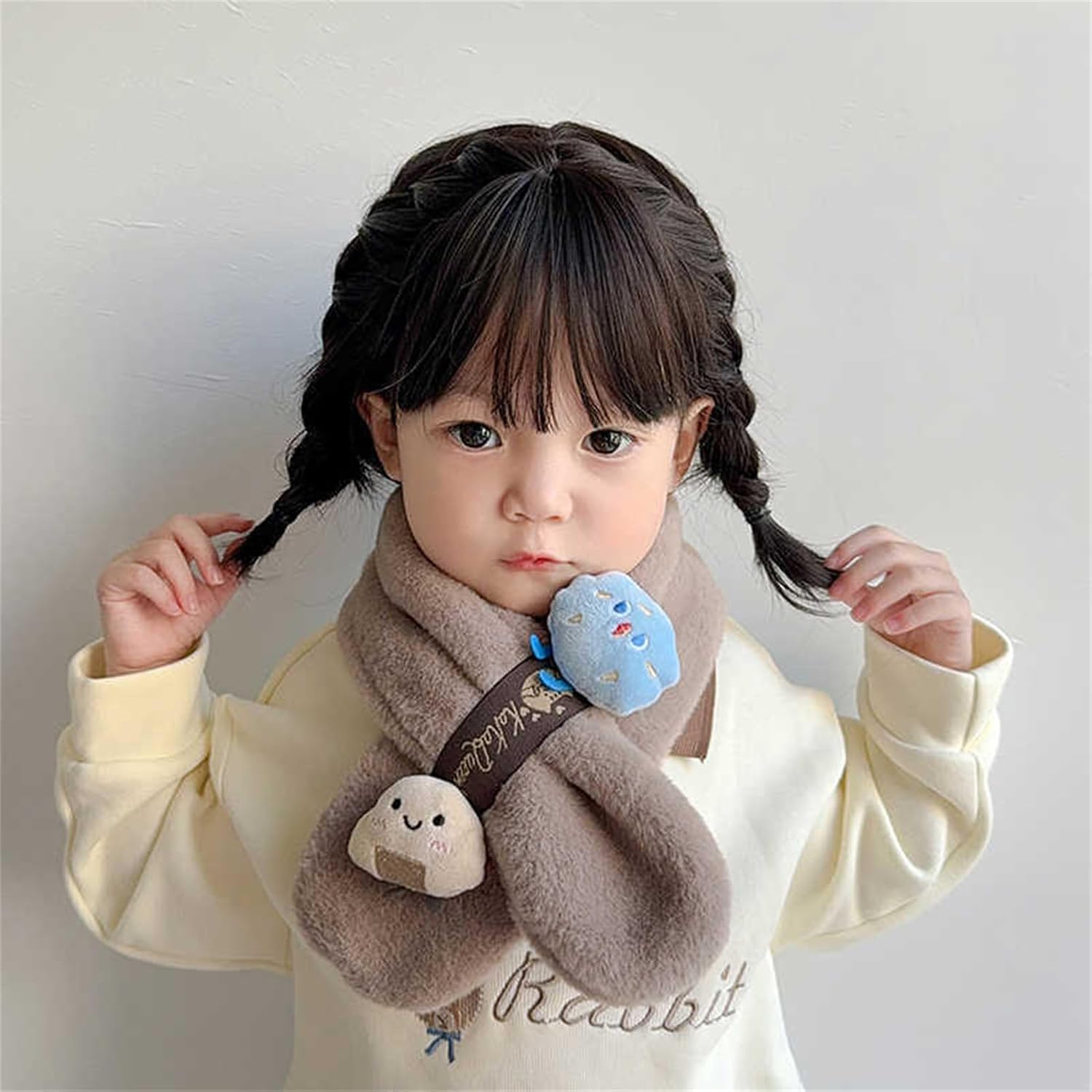 Children Plush Winter Scarf Thick &&