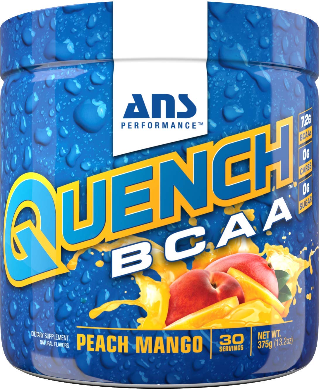 ANS Performance QUENCH BCAA Intraworkout 30 ser 7.2g BCAAs 0g Sugar