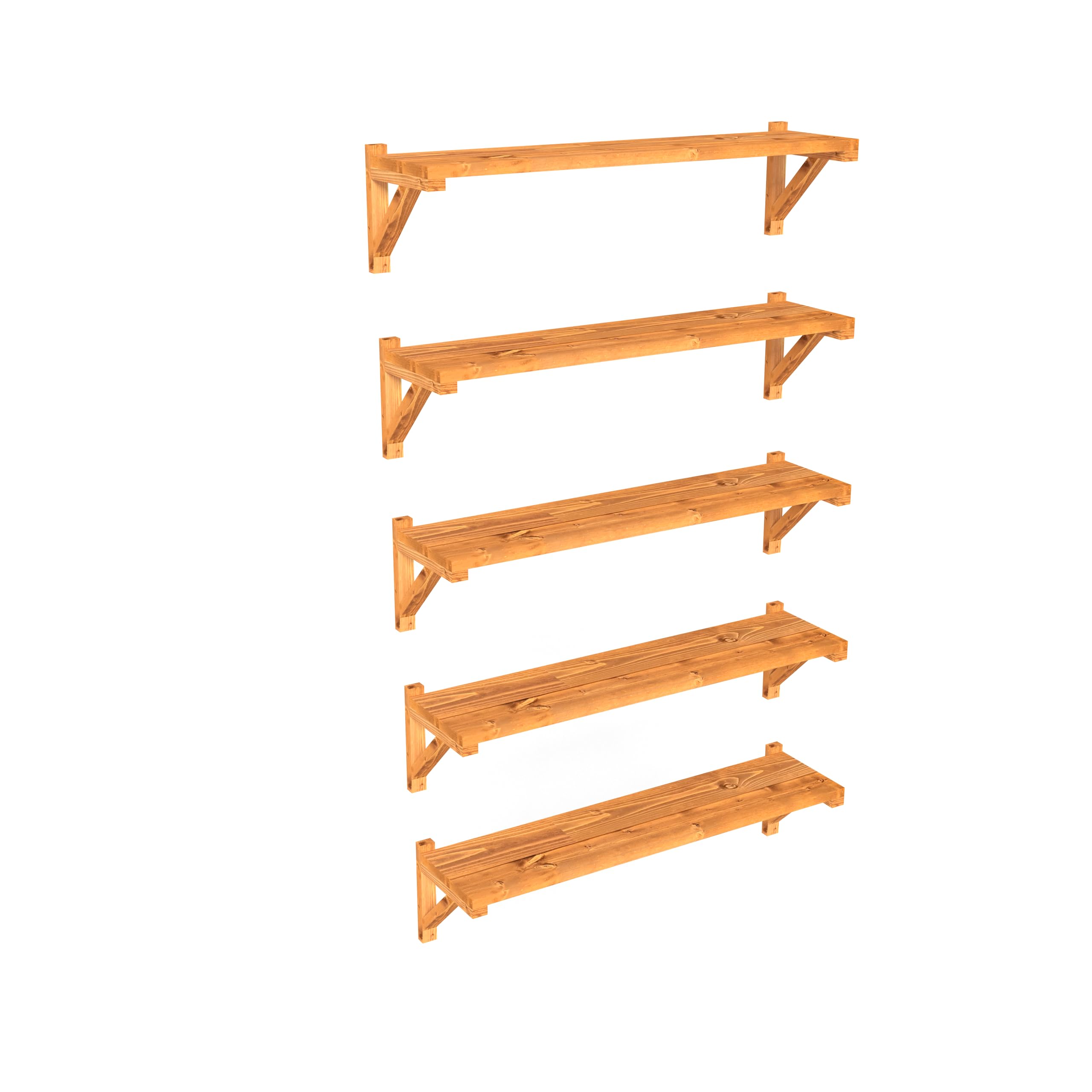 Wingham Catios & Playpens – Modular Outdoor Cat Enclosures, Shelves, Ramps & Accessories | Safe Outdoor Play for Cats (Wingham Catio Shelves 5-PACK)