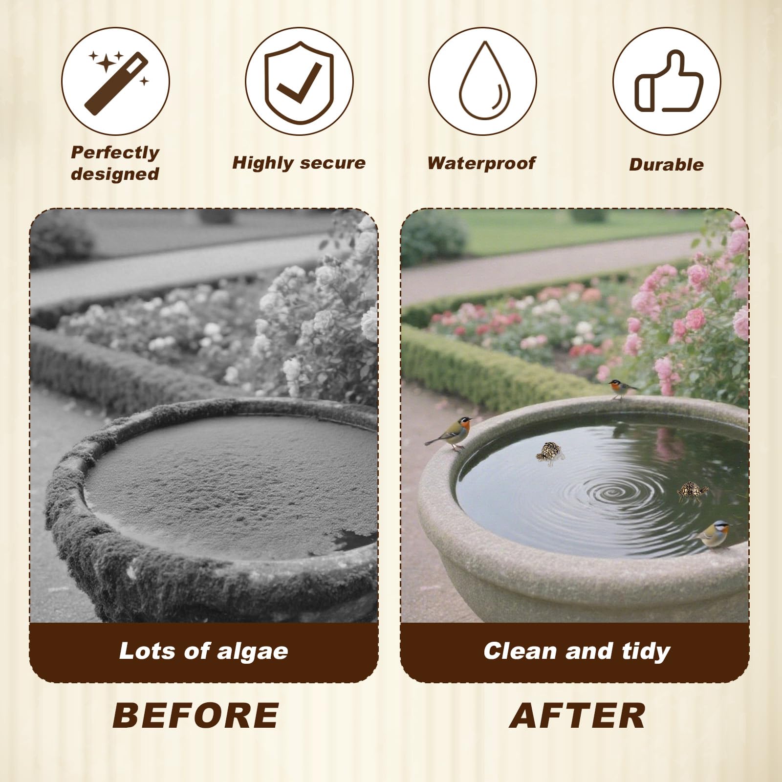 4szt Minimalne Miedziane Ozdoby Kąpieli Kształcie Żółwia, Środek Czyszczenia Poidełek dla Ptaków Mosiężny Środek Czyszczenia Birdbaths Dekoracje do Zewnętrznych Poidełek Misek Ptaków