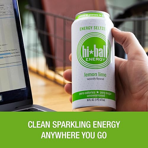 Miniatura 30 de Hiball Energy - Seltzer energético de sandía, sin azúcar ni calorías, 8 unidades de 16 onzas líquidas.