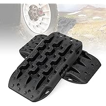 Goplus Traction Boards, 2 PCS Off Road Recovery Tracks with Jack Base, Mounting Holes, 4WD Tire Traction Mat for Snow, Mud, Ice, Sand, 4X4 Truck, Jeep, SUV, Recovery Boards (23" x 12.5" x 2.5")