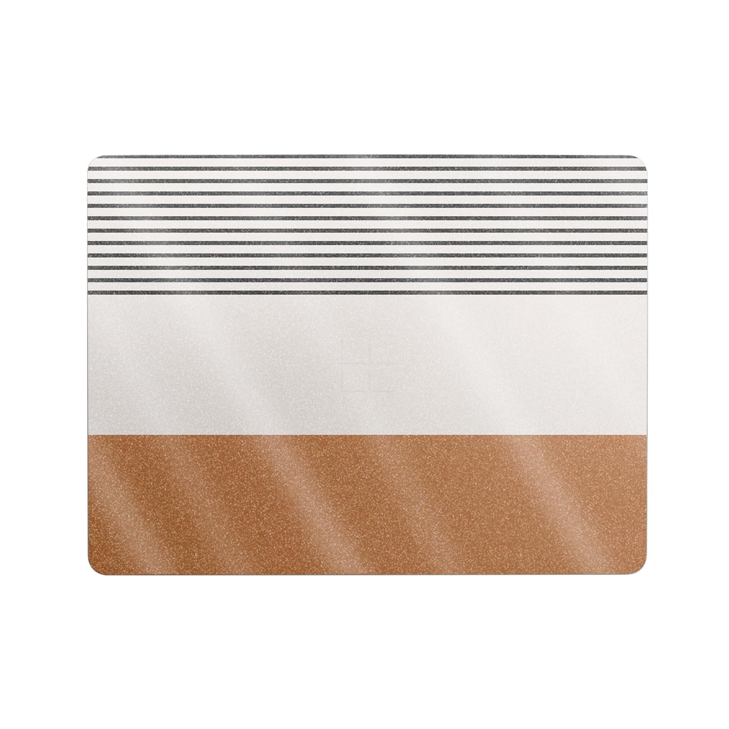 Glossy Glitter Laptop Skin Compatible with Microsoft Surface Laptop 8 13" (2025) - Neutral Stripes - Premium 3M Vinyl Protective Wrap Decal Cover - Easy to Apply | Crafted in The USA by MightySkins