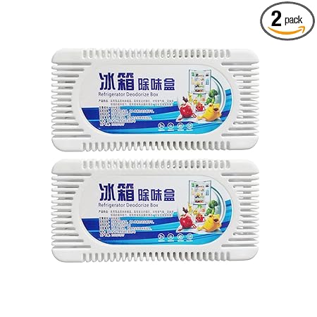Hiyan Natural Charcoal Air Freshener For Fridge | Refrigerator Odor Absorber and Air Purifier Effective Activated Charcoal (Pack Of 2 Pc)